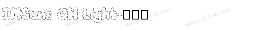 IMSans QH Light字体转换